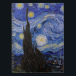 Carnet Vincent Van Gogh - La nuit étoilée<br><div class="desc">The Starry Night / La nuit etoilee - Vincent Van Gogh en 1889</div>