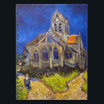 Carnet Vincent van Gogh - L'église d'Auvers<br><div class="desc">L'église d'Auvers / l'Eglise à Auvers-sur-oise par Vincent Van Gogh en 1890</div>
