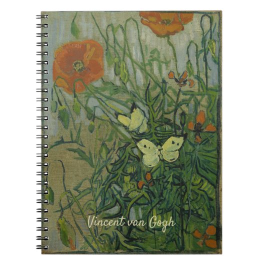 Carnet Vincent van Gogh - Papillons et papillons (Devant)