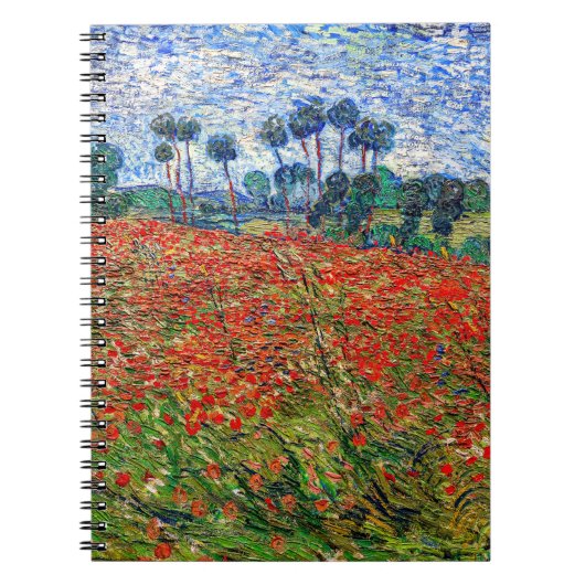Carnet Vincent van Gogh - Poppy Field (Devant)