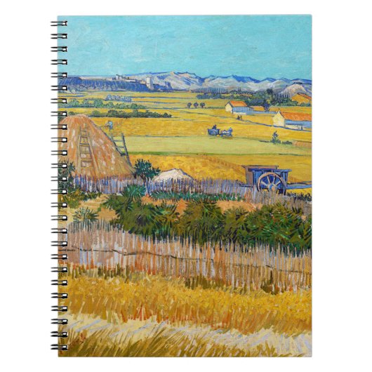 Carnet Vincent van Gogh - Récolte à La Crau (Devant)