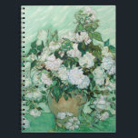 Carnet Vincent van Gogh - Rose<br><div class="desc">Rose / Vie morte : Vase aux roses roses - Vincent van Gogh,  Huile sur toile,  1890</div>