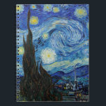 Carnet Vincent Van Gogh Starry Nuit Vintage Art<br><div class="desc">Vincent Van Gogh Starry Nuit Vintage Art Carnet</div>