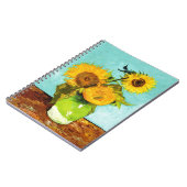 Carnet Vincent Van Gogh Trois Tournesols Dans Un Vase (Côté gauche)