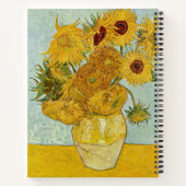 Carnet Vincent Van Gogh - Vase avec douze tournesols (Dos)