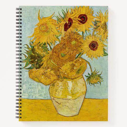Carnet Vincent Van Gogh - Vase avec douze tournesols (Devant)
