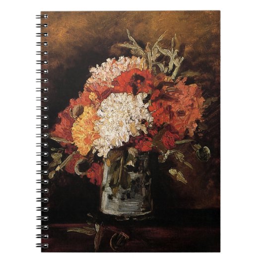 Carnet Vincent Van Gogh - Vase de fleurs avec oeillets -  (Devant)