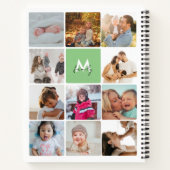 Carnet Vingt-deux photos Collage simple Famille Monogramm (Dos)
