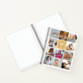 Carnet Vingt-deux photos Collage simple Famille Monogramm (Intérieur)