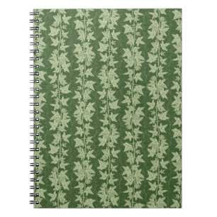Carnet Vins de lierre de Hedera - motif L_D vert botaniqu