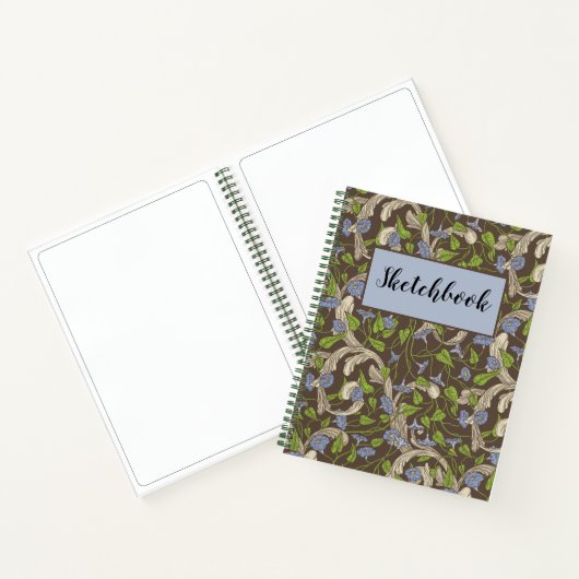 Carnet Vins d'Ivy Vintage victorien avec Sketchbook (Intérieur)