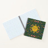 Carnet Vins Sun & Flower Motif Boho Cute (Intérieur)