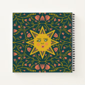 Carnet Vins Sun & Flower Motif Boho Cute (Dos)