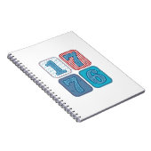 Carnet Vintage 1776 Patchwork Patriotique (Côté Droit)