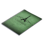 Carnet vintage à la française, vert (Côté gauche)