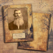 Carnet Vintage à l'ancienne / Modèle de journal