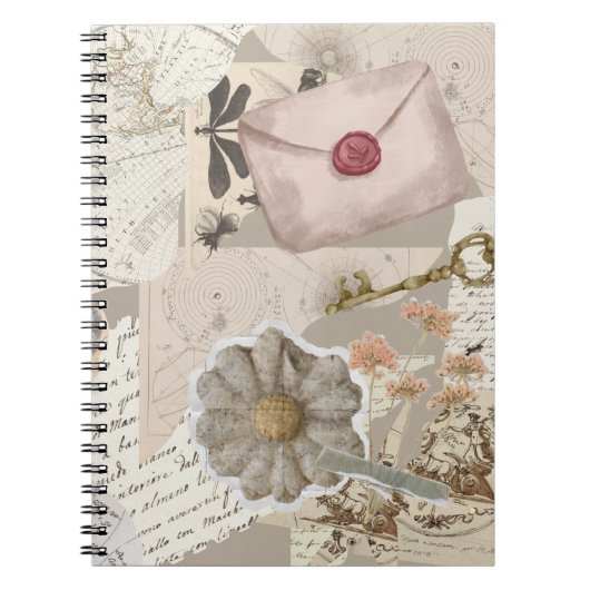 Carnet Vintage Aesthetic Collage Notebook (Devant)