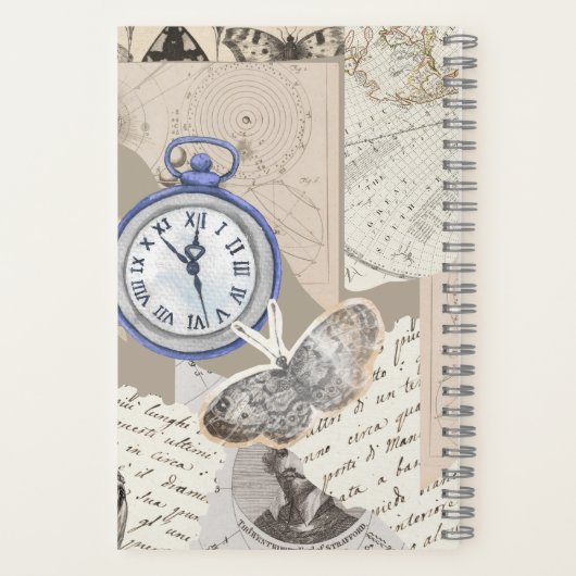 Carnet Vintage Aesthetic Collage Notebook (Verso)