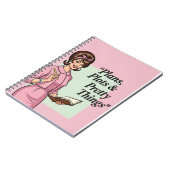 Carnet Vintage amusant pour les femmes - Rétro fém (Côté gauche)