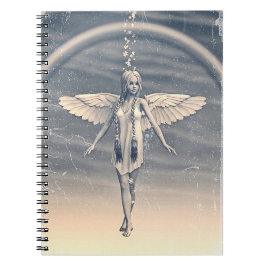 Carnet Vintage Angel under the Rainbow (Devant)