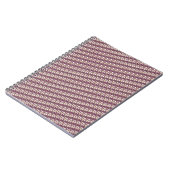 Carnet Vintage Art Nouveau rose marron motif (Côté gauche)