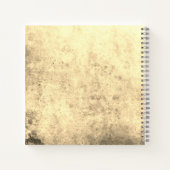 Carnet Vintage automatique de rose jaune (Dos)