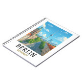Carnet Vintage Berlin Skyline TV Tower Skyline View (Côté gauche)