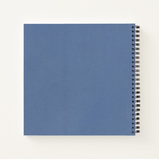 Carnet Vintage bleu (Dos)