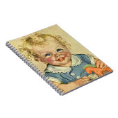 Carnet Vintage Blonde Scandinave bébé garçon ou fille (Côté Droit)