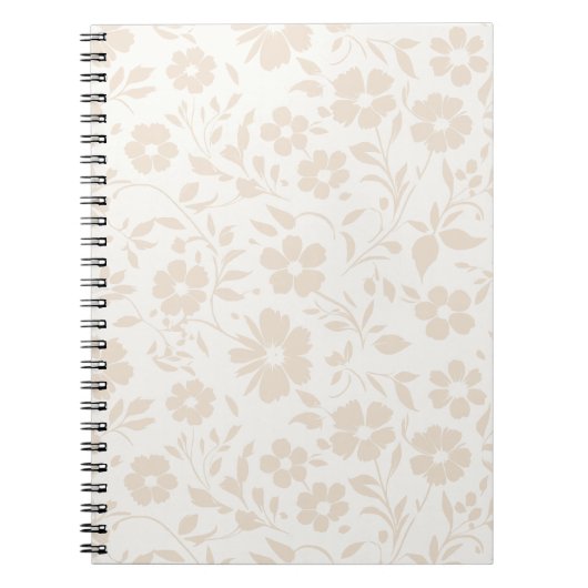 Carnet Vintage Bloom Soft Linen - Neutre (Devant)