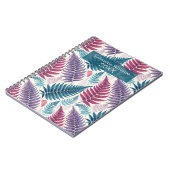 Carnet Vintage Botanical Fern Monogram (Côté gauche)
