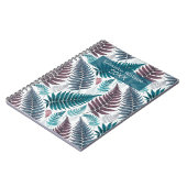 Carnet Vintage Botanical Fern Monogram (Côté gauche)