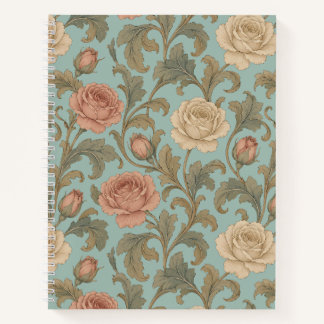 Carnet Vintage Botanical Roses