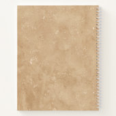 carnet vintage brun chic (Dos)