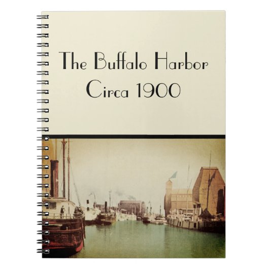 Carnet Vintage Buffalo Harbour (Devant)