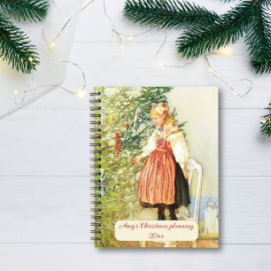 Carnet Vintage Carl Larsson Swedish Art Folk Noël