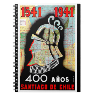 Carnet Vintage Chili Santiago Voyage