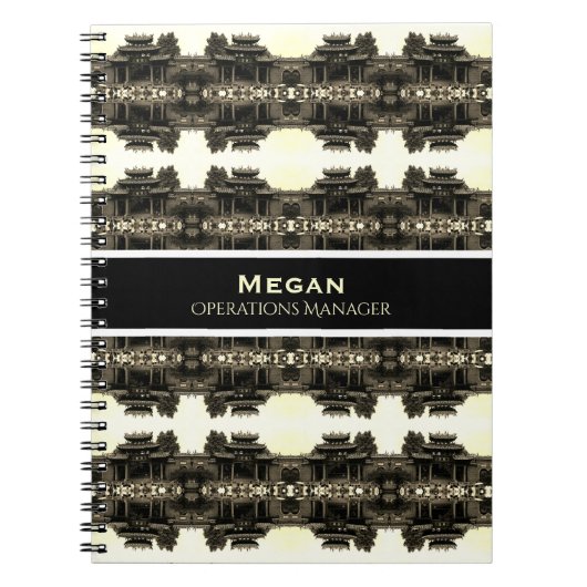 Carnet Vintage China Canton Foshan ancestral temple (Devant)