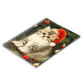 Carnet Vintage Christmas Kitten (Côté gauche)