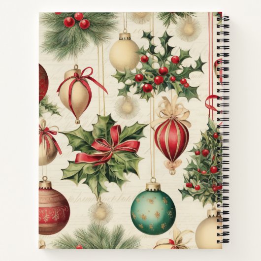 Carnet Vintage Christmas Planner (Dos)