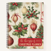 Carnet Vintage Christmas Planner (Devant)