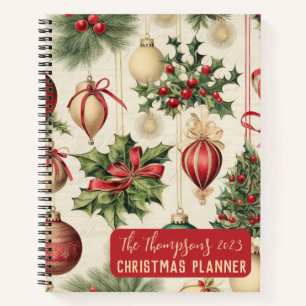 Carnet Vintage Christmas Planner