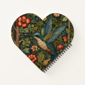 Carnet Vintage colibri art botanique boho chic (Dos)