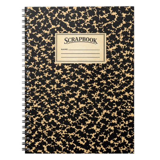 Carnet Vintage Composition book  scrapbook  (Devant)