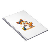 Carnet Vintage Corgi Volleyball Dog Vector Illustration S (Côté Droit)