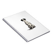 Carnet Vintage Dalmatian Dog From Behind Illustration Min (Côté Droit)