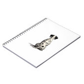 Carnet Vintage Dalmatian Dog From Behind Illustration Min (Côté gauche)