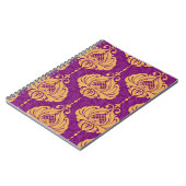 Carnet Vintage damassé ornemental sans couture motif (Côté gauche)