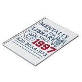 Carnet vintage de bibliothèque - Book Lover’s Writ (Côté gauche)