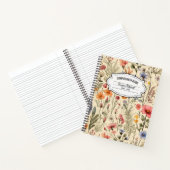 Carnet vintage de composition botanique (Intérieur)